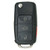 Volkswagen Replacement 4 Button Remote Head Flip Key NBG92596263, 1K0959753H, 315 MHz, Standard Aftermarket