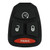 Mopar KOBDT04A Replacement 4 Button Pad with Remote Start Keys & Remotes