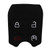 Ford, Lincoln 4 Button New-Style Remote Head Key Replacement Button Pad CWTWB1U793, 164-R8064, 164-R8067 - Aftermarket