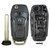 Ford 4 Button Flip Key Replacement Case with Remote Start Keys & Remotes