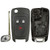 Chevrolet 3 Button Flip Key Replacement Case & Pad with DWO4 Keyway Shop Automotive
