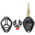 Dura-Shell Replacement Mitsubishi Remote Head Key Shell - MIT3 Keyway, 4 Btn