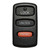 Mitsubishi 3 Button Remote Case 166573 Shells