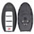 Nissan/Infiniti 4 Button Smart Key Case with Transponder Insert Keys & Remotes