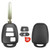 Durashell Toyota/Scion 3 Button Remote Head Key Shell w/ Chip Holder