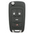 Chevrolet 4-Button Flip Key 13501259 433 MHz, Refurbished Grade A