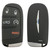 Chrysler 5-Button Smart Key M3N-40821302 56046759AF 433 MHz, Refurbished Grade A Keys & Remotes