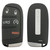 Dodge 5-Button Smart Key M3N-40821302 56046777AB 433 MHz, Refurbished Grade A Keys & Remotes