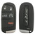 Chrysler Dodge SRT Logo 5 Button Smart Key M3N-40821302, 68234957AA, 433 MHz - Refurbished, Grade A