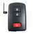 Toyota 3 Button Proximity Smart Key (G Board - 0020) HYQ14FBA, 89904-52290, 315 MHz - Refurbished, Recase