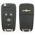 Chevrolet Spark EV 4 Button Remote Flip Key 94543198 A2GM3BFUS04 - REFURBISHED 182227 Remote Head Keys