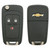 Chevrolet Spark 3 Button Remote Flip Key 95233524 42695007 A2GM3AFUS03 - REFURBISHED 182217 Remote Head Keys