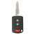 Mitsubishi 3 Button Remote Head Key OUCJ166N, 6370C135, Model: 17, 315 MHz - Refurbished, Recase