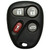 Chevrolet Oldsmobile Pontiac 4-Button Remote ABO0204T 10245953 - Refurbished Grade A Keys & Remotes