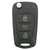 KIA Soul Remote Flip Key Kia Soul 3 Button Flip Key NYOSEKSAM11ATX (AM11MY) 95430-2K250 - Refurbished A 182250 Keys & Remotes