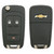 Chevrolet 3 Button Flip Key OHT01060512, 20873621, 315 MHz - Refurbished, Grade A