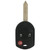 Lincoln 3 Button Remote Head Key OUCD6000022, 164-R7044, 315 MHz - Refurbished, Grade A 