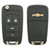 Chevrolet 4 Button Non-Prox Remote Flip Key AVL-B01T1AC, 13574862, 315 MHz - Refurbished, Grade A