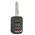 Mitsubishi 4 Button Remote Head Key OUCJ166N, 6370B945, Model: 08, 315 MHz - Refurbished, Recase