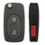 Audi 3 Button Remote Flip Key MZ241081964, 4DO837231D, 315 MHz - Refurbished, Recase