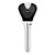 JMA JMA FO-12.P H70-P Plastic Head Key, Pack of 5 Keys & Remotes