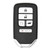 Keyless2Go Honda 5 Button Driver 1 Smart Key KR5V2X V44, 72147-TG7-A31, 433 MHz - Premium Aftermarket