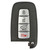 Kia 4 Button Smart Key SY5HMFNA04, 95440-1U050, 315 MHz - Aftermarket