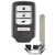 Keyless2Go Replacement Honda 4 Button Smart Key, No Memory, KR5V2X (V41), 72147-TG7-A01, 433 MHz, Premium Aftermarket