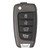 Hyundai 4 Button Remote Flip Key NYOMBEC4TX2004, 95430-AA100, 433 MHz - New, OEM