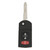 Mazda 3 Button Remote Flip Key BGBX1T478SKE125-01, CC43-67-5RYC, 315 MHz - Aftermarket