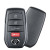Toyota 4 Button Proximity Smart Key HYQ14FBW, 8990H-0A020, 315 MHz - New, OEM