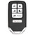 Keyless2Go Honda 6 Button Driver 2 Proximity Smart Key KR5V1X, 72147-TK8-A71, A2C80084300, 315 MHz - Premium Aftermarket