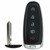 Ford 5 Button Smart Key M3N5WY8609, 164-R8092, 315 MHz with 164-R8041 Insert - Refurbished Grade B