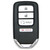 Keyless2Go Honda 4-Button Smart Key  KR5V2X 72147-T6Z-A11 433 MHz, Premium Aftermarket Keyless2Go Honda 4-Button Smart Key  KR5V2X 72147-T6Z-A11 433 MHz, Premium Aftermarket
