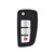 Nissan 3 Button Replacement Remote Flip Key Shell for CWTWB1G767 28268-4BA1A