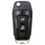 Keyless2Go 5-Button Replacement Remote Flip Key N5F-A08TAA 164-R8255 315 MHz, Premium Aftermarket