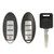 Keyless2Go 4 Button Proximity Smart Key for Nissan 285E3-3SG0D / KR55WK48903 / K-NI04 Transponder Key Philips ID46 - SAMPLE PACK