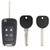 Keyless2Go 5 Button Replacement Remote Flip Key / B119-PT Transponder Key Philips ID46 / B111-PT Transponder Key Philips ID 46 - SAMPLE PACK