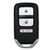 KEYLESS2GO Honda 3-Button Smart Key  ACJ932HK1210A 72147-TP6-A51 433 MHz, Premium Aftermarket
