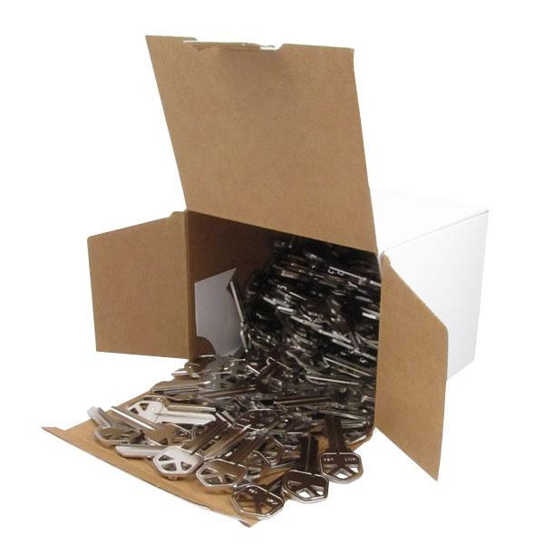 K2G KW1 Nickel Plated Keys 250 Pack - MADE IN USA K2G Hardware K2G Hardware