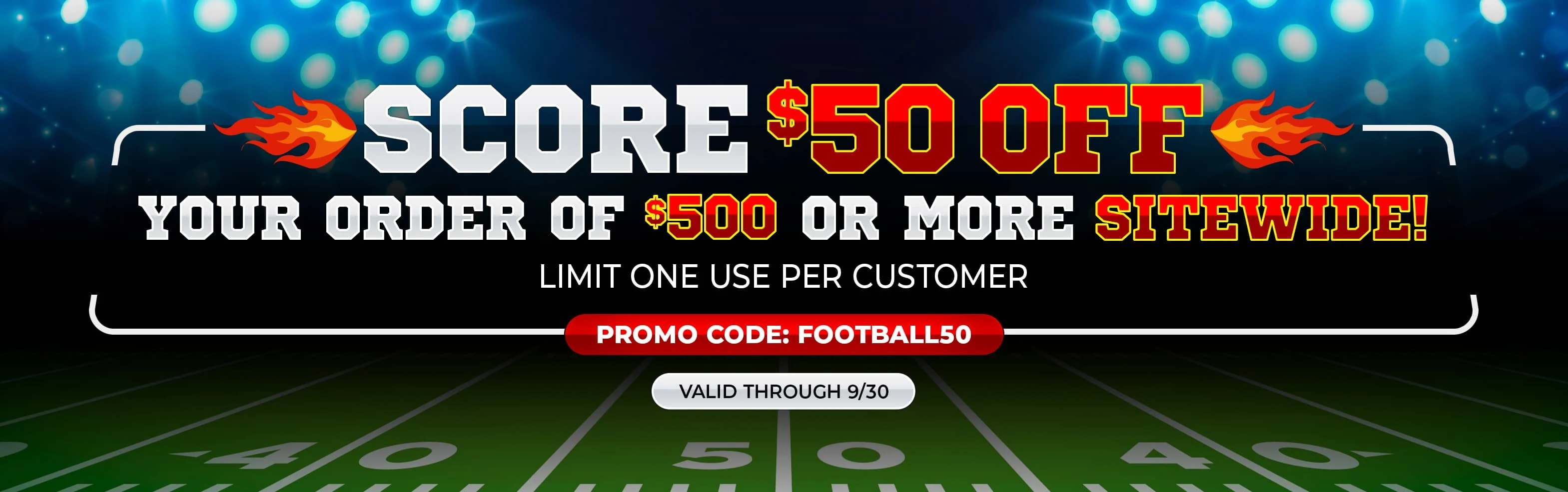 Spend $500, Get $50 Off
