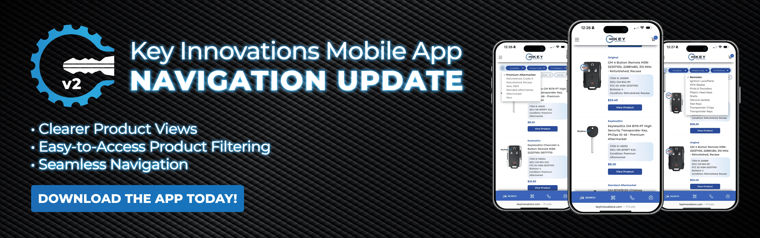 Key Innovations Brand New Mobile App