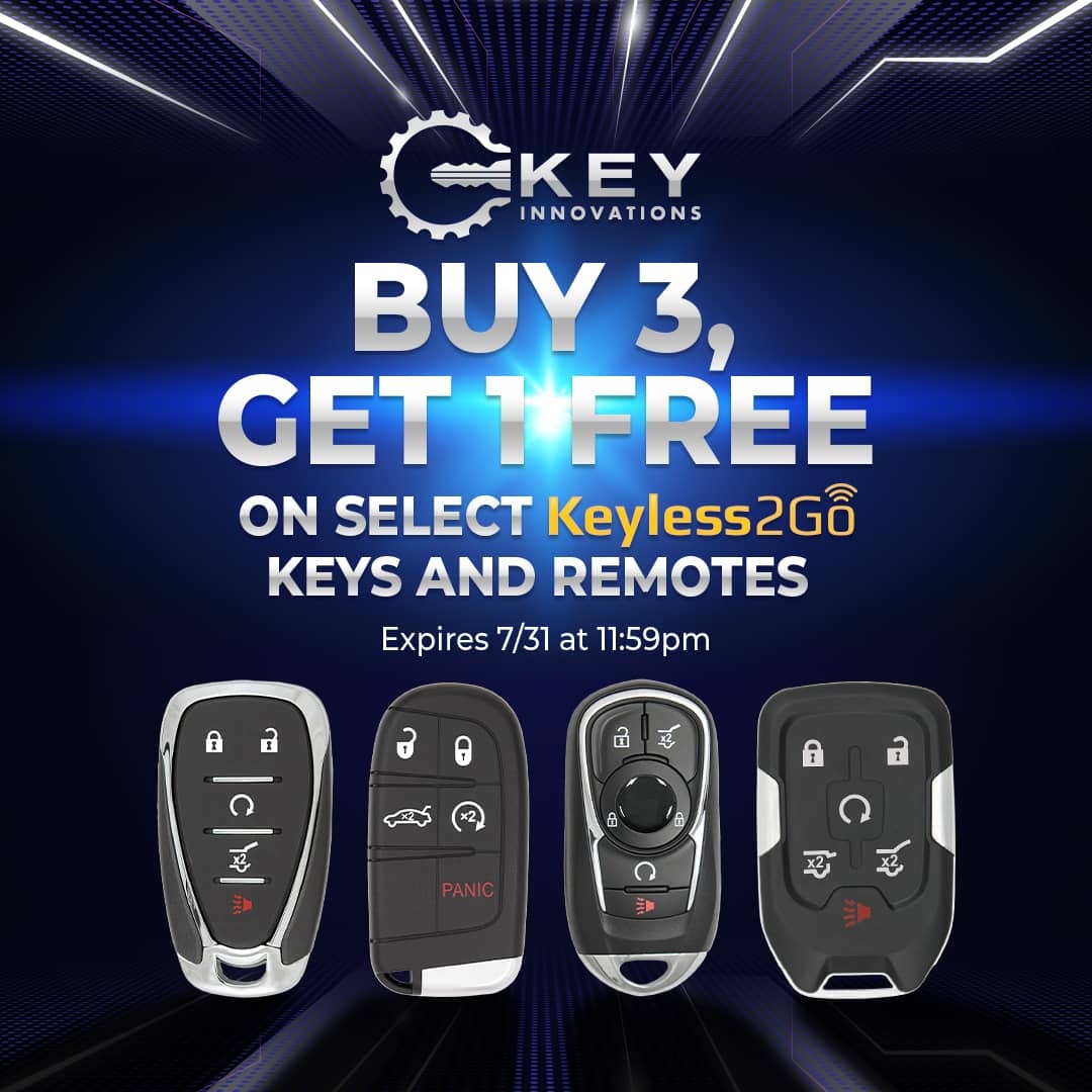 Keyless2Go Buy 3, Get 1 Free