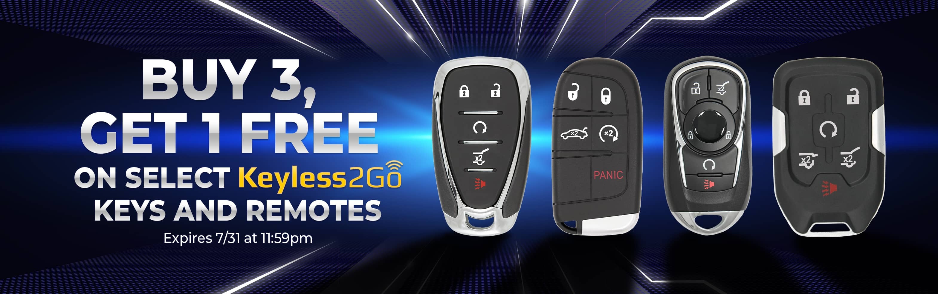 Keyless2Go Buy 3, Get 1 Free