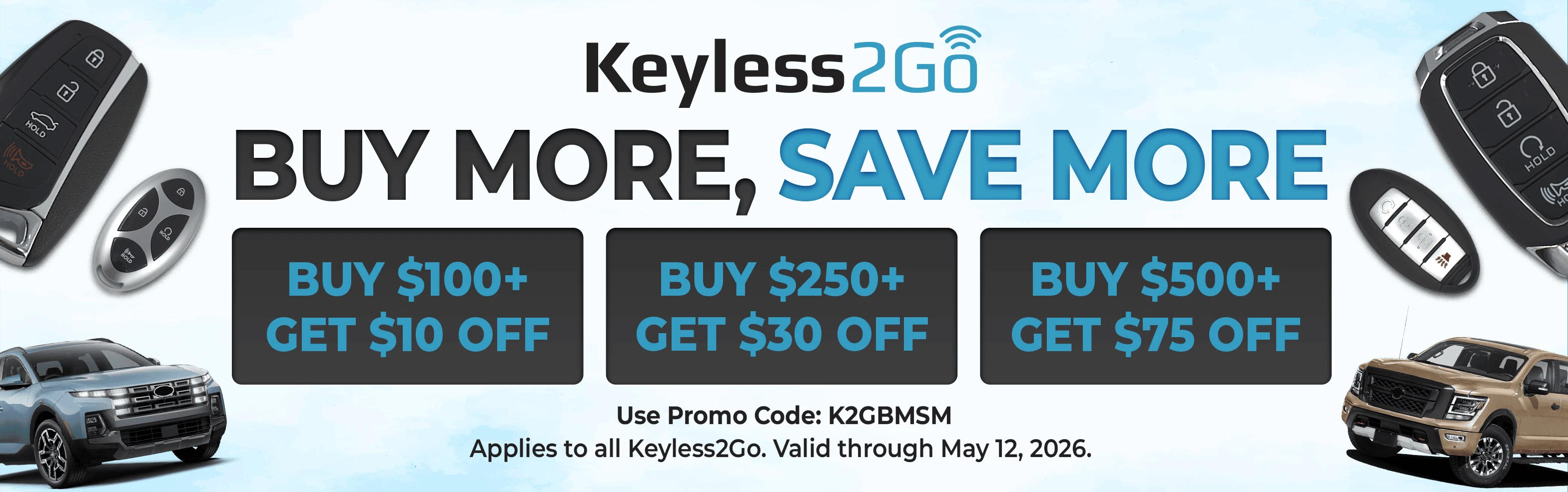 Keyless2Go Buy More Save More Promo 