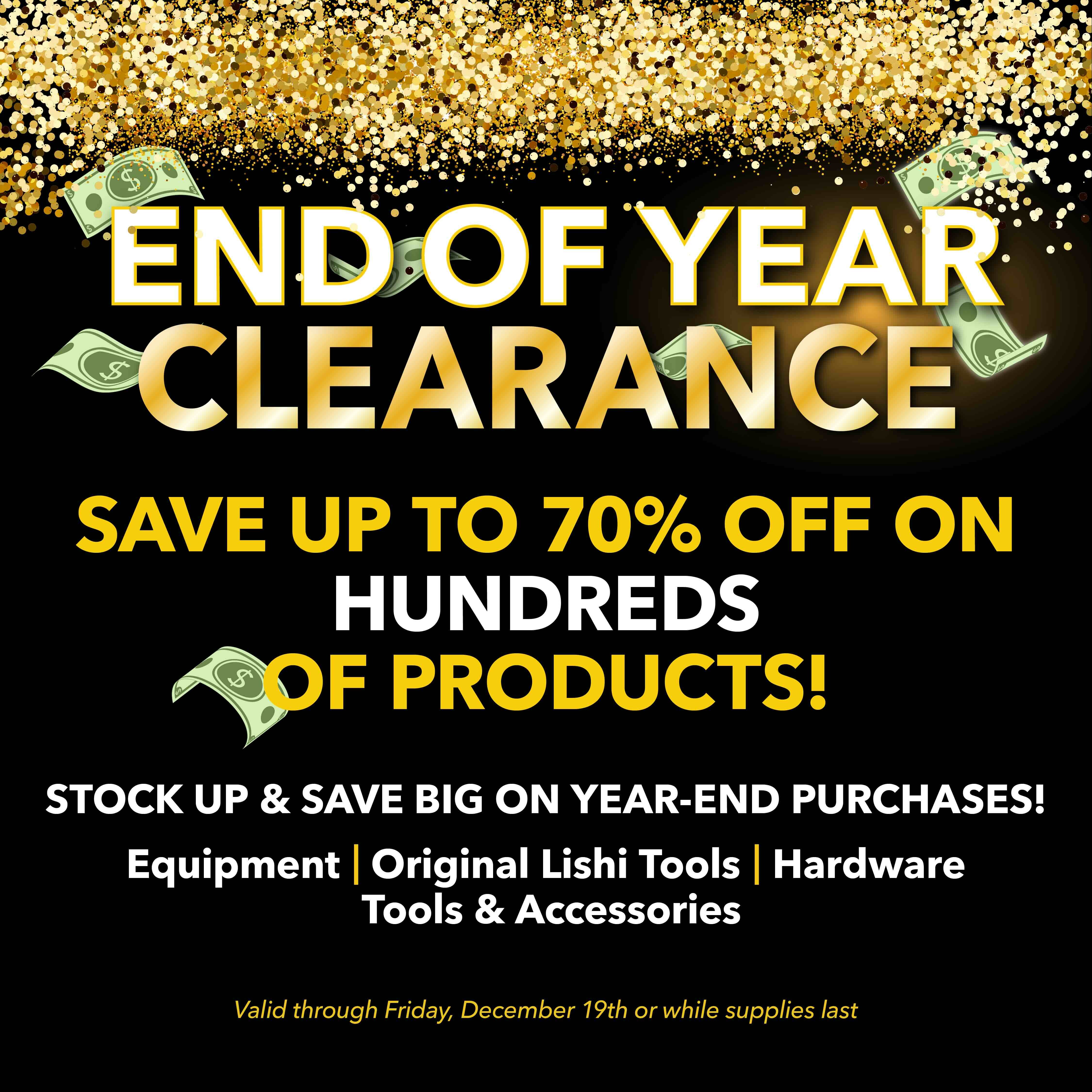 End of Year Clearance