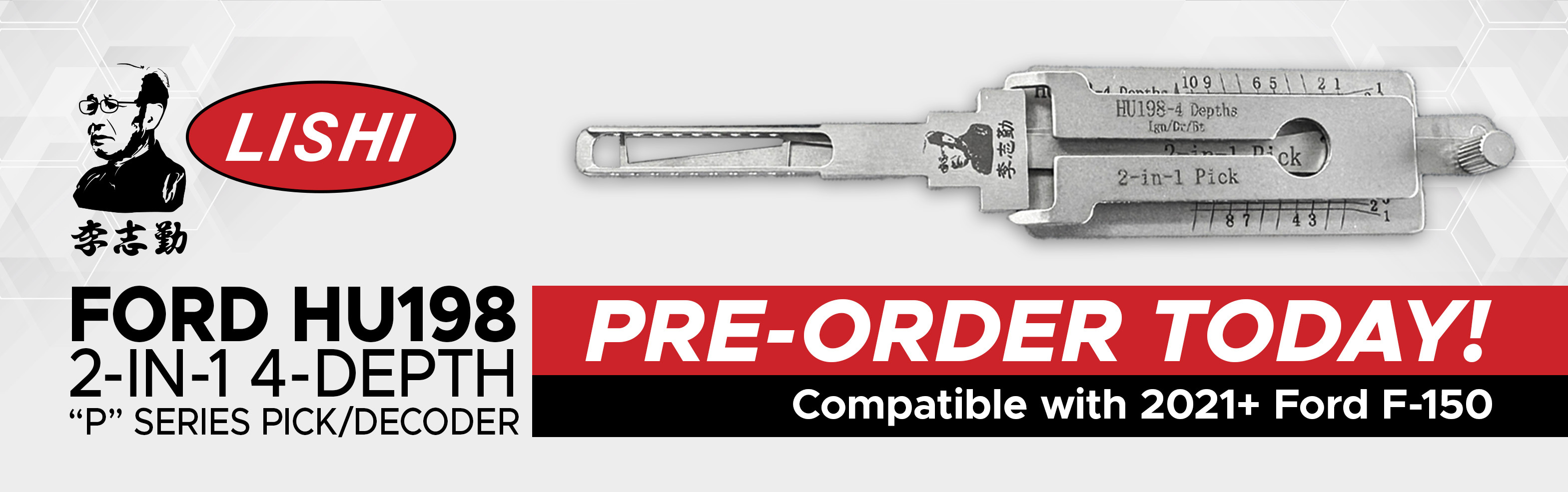 HU198 Ford 4 Depth Original Lishi Tools