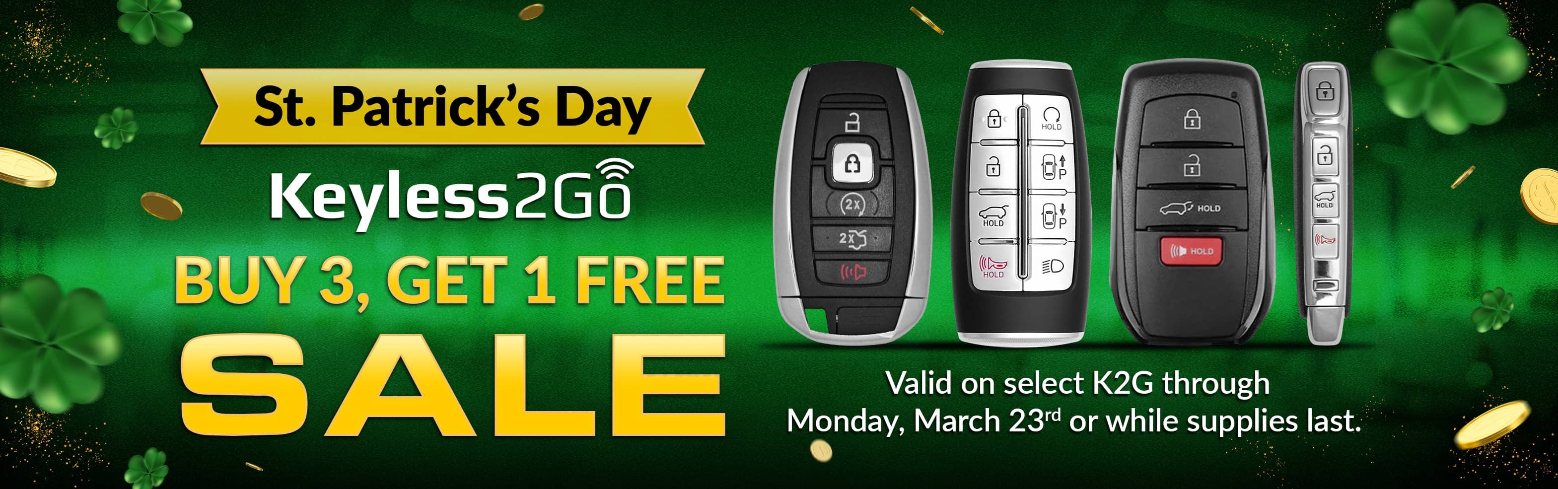 Keyless2Go Buy 3, Get 1 Free