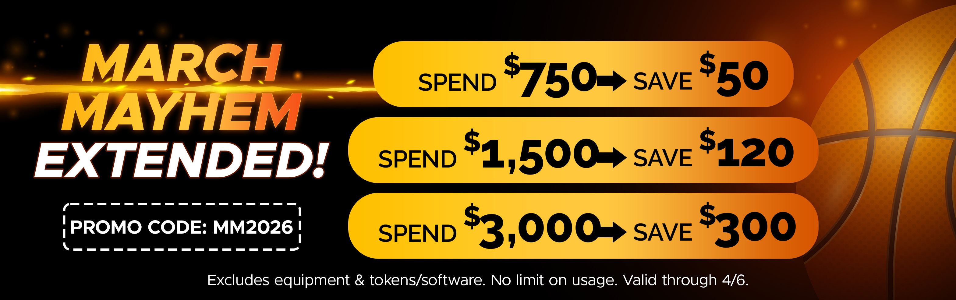 March Madness Buy More, Save More Event