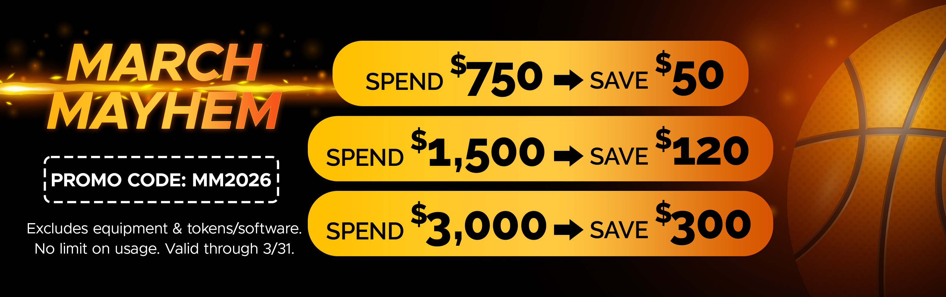 March Madness Buy More, Save More Event